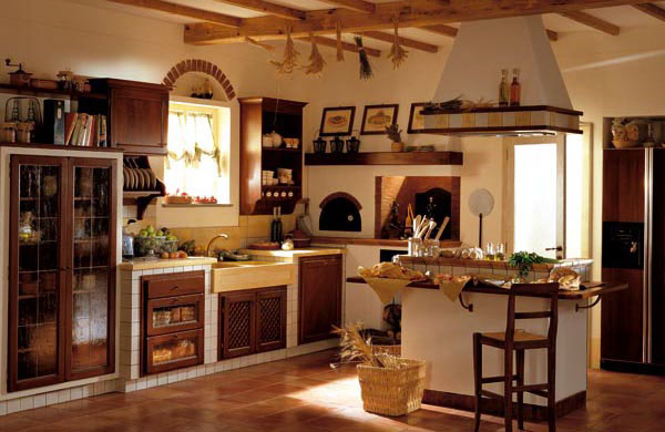 Cucine rustiche con isola: progetto online,progettare cucine ... Cucine classiche a vista